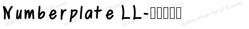 Numberplate LL字体转换